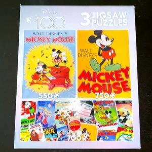 Disney 100 3 jigsaw puzzles
